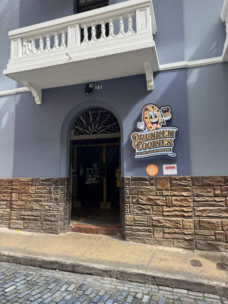 Entrance to Drunken Cookies in San Juan Puerto Rico