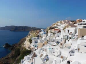 Beautiful village of oia on santorini