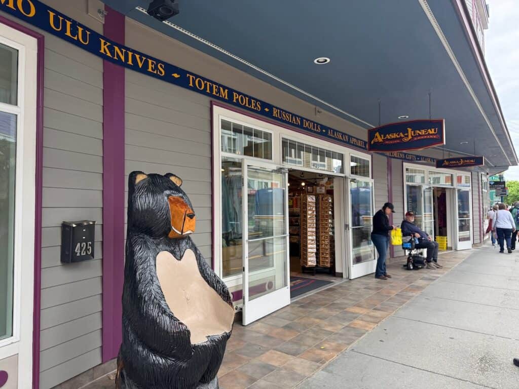 One of the many souvenir shops in Juneau