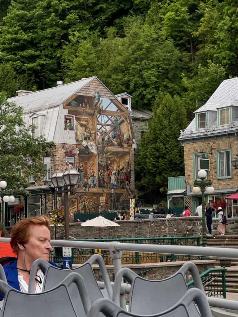 Famous mural in the Petit Champlain District