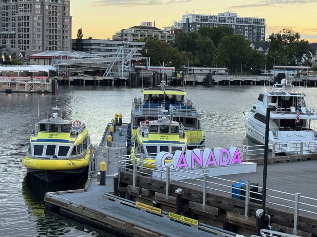 Ferries and Water Taxis in the Victoria Harbor