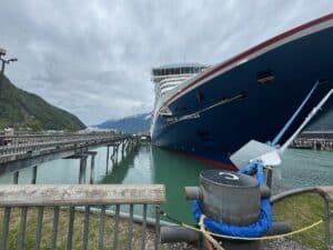 Canival Luminosa docked in Skagway, AK