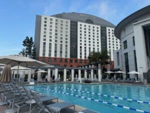 Pool with the Hyatt Regency La Jolla in the background