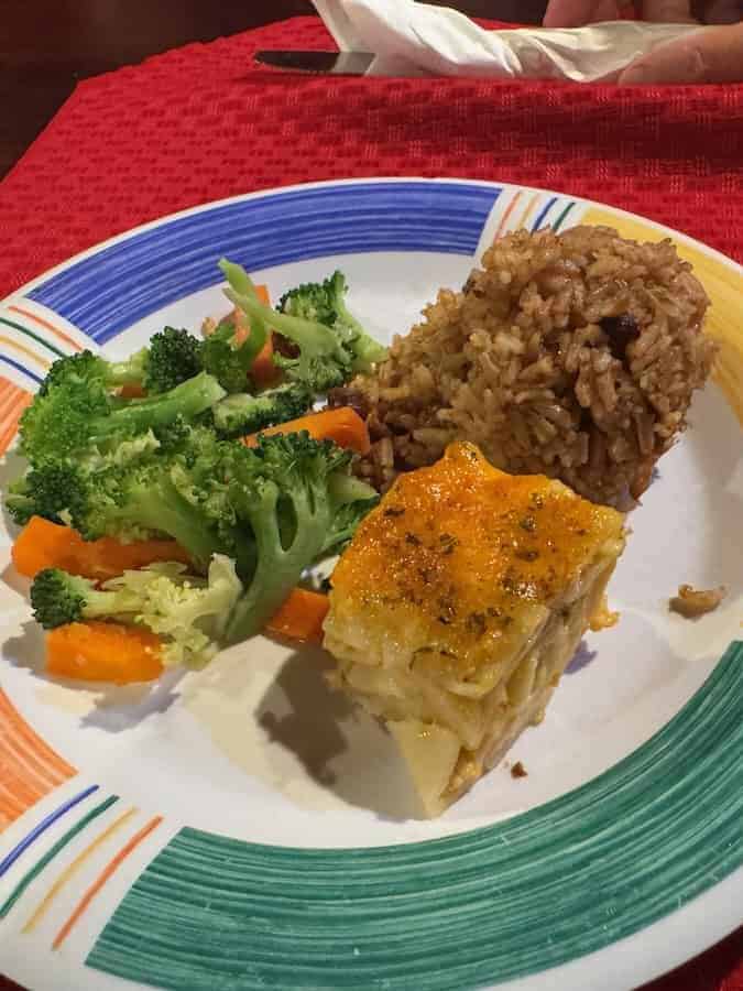 Veggie plate at the Bahama Grill