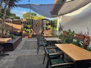 Outside seating at Turmeric Thai Restaurant