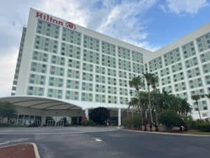 Front of the Hilton Orlando