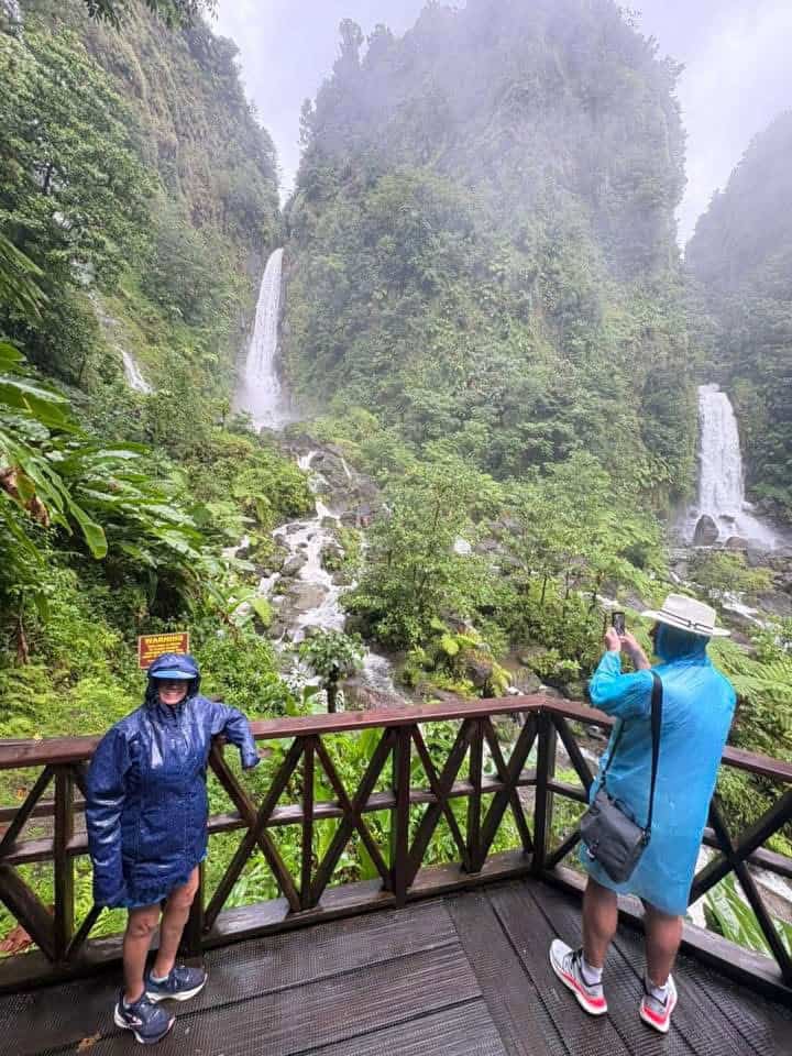 Trafalga Falls on Dominica