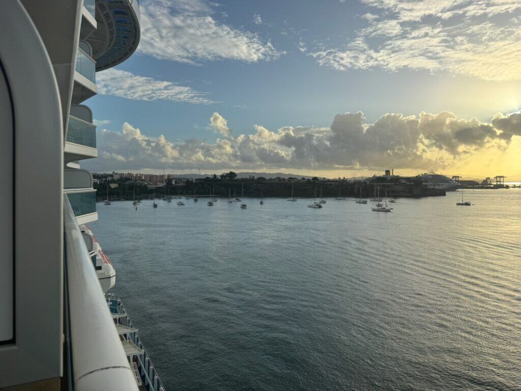 Cruise Ship coming into Martinique