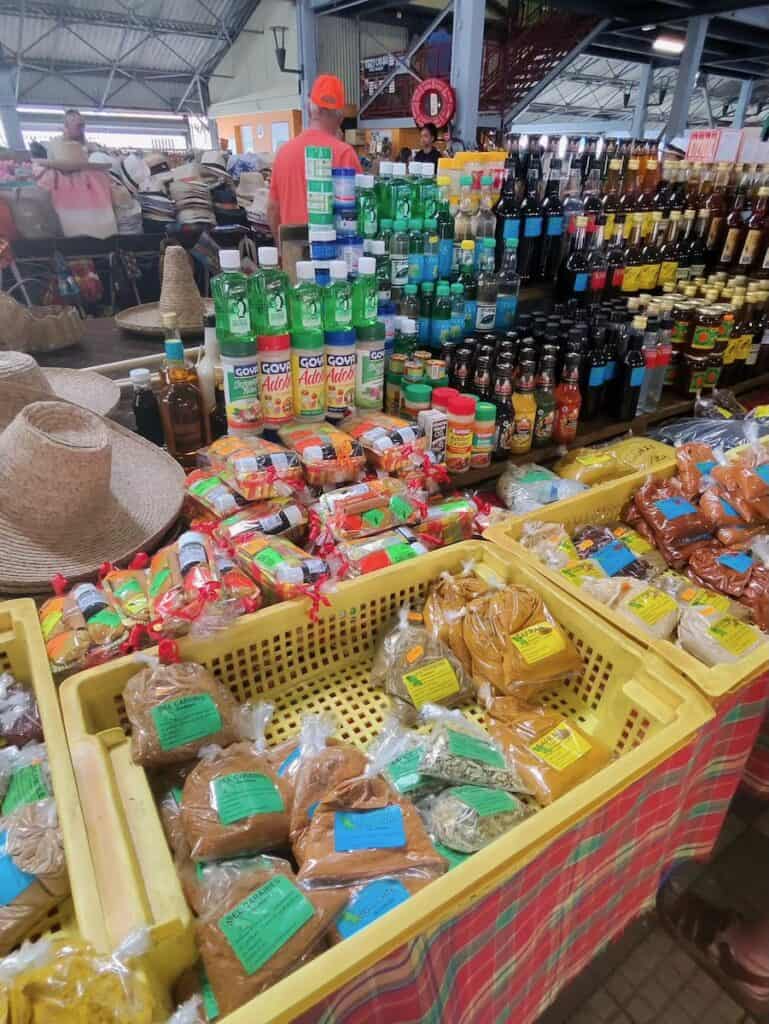 Items you can buy at the Grand Market in Martinique