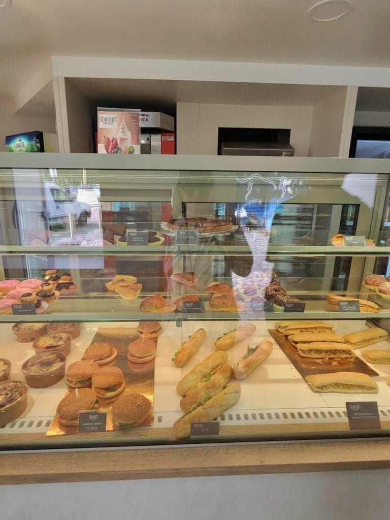 Bakery with french pastries in martinique