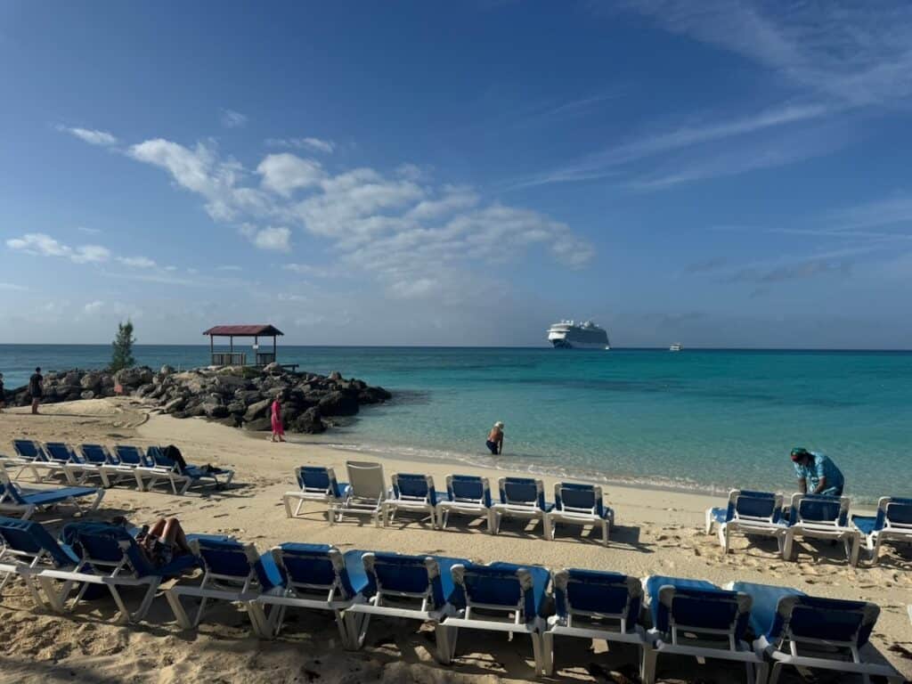 Beach area on Princess Cays