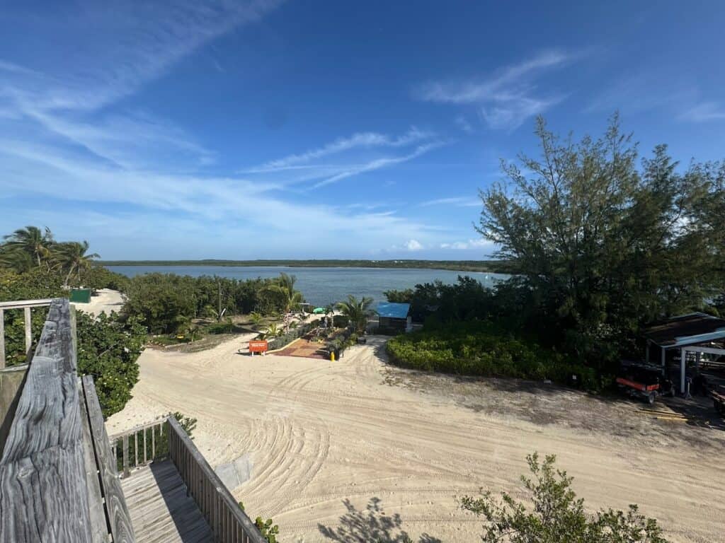 Lagoon area with kayaks on Princess Cays