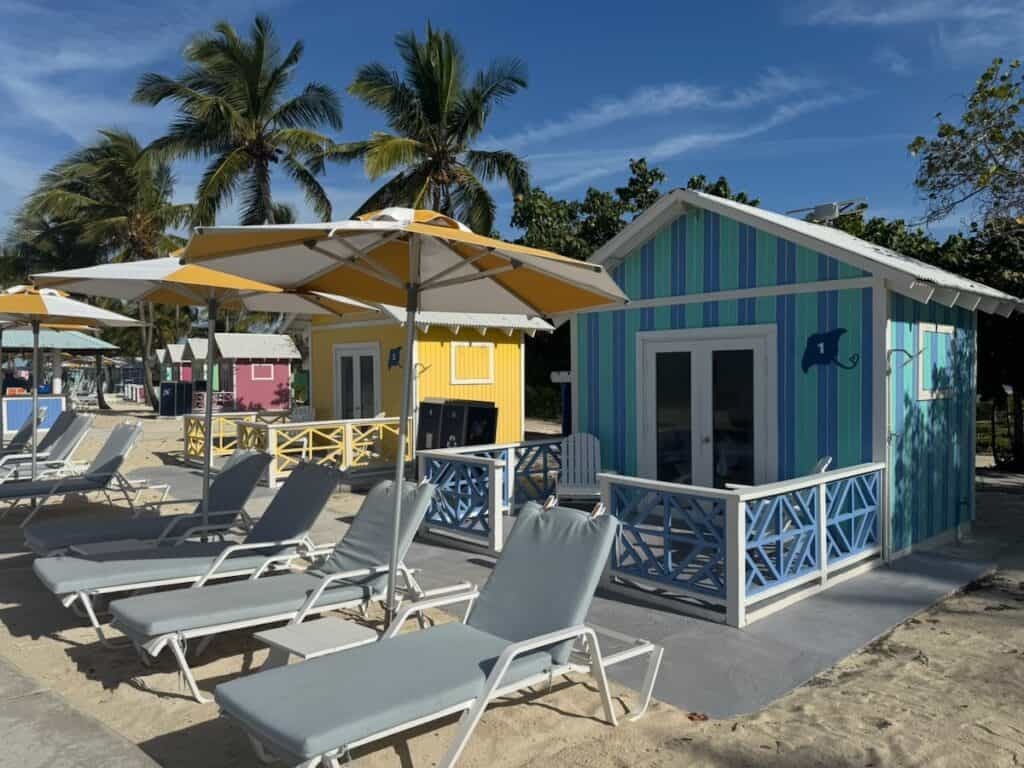 Private Cabanas on Princess Cays