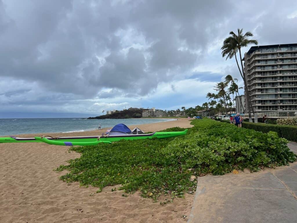 Kaanapali Beach with Black Rock in the background