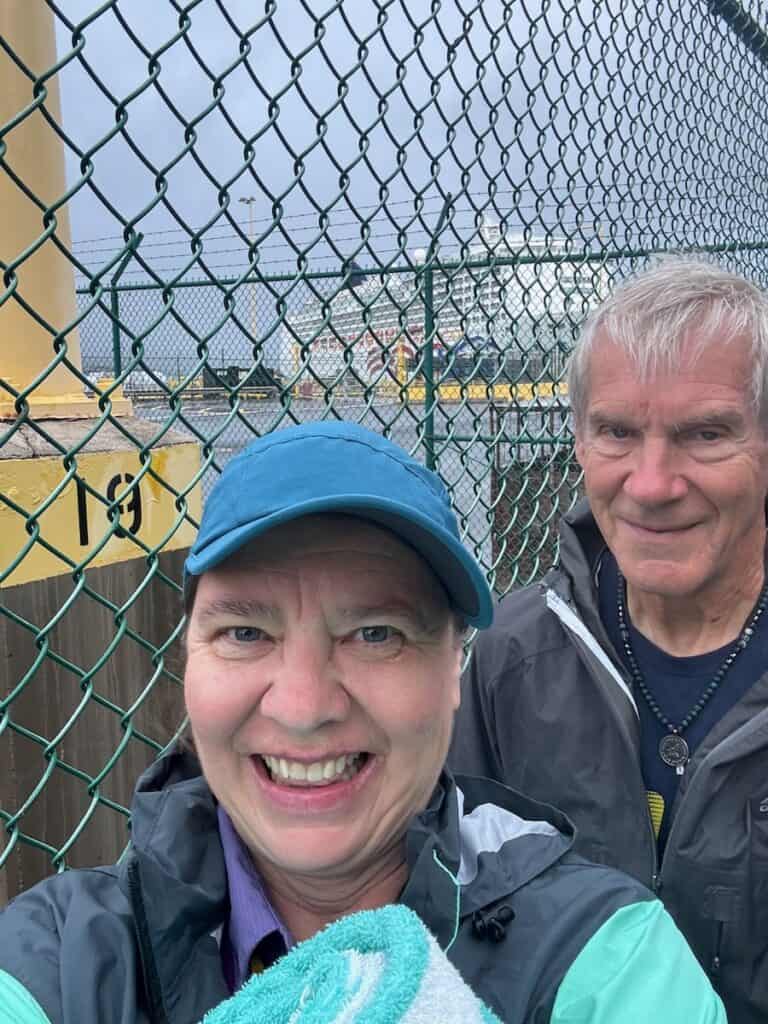 My Husband and I at the Maui Cruise Port