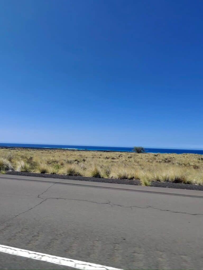 Ocean from the road near Kona