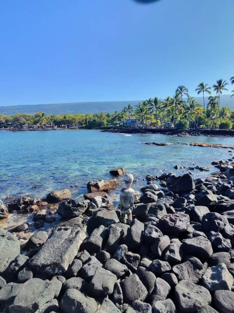 Honaunau Bay near Pu'uhonua O Hōnaunau National Historical Park on the Big Island