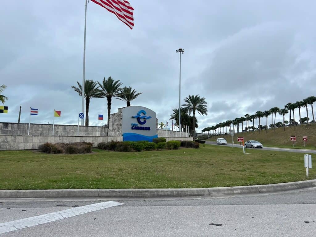 Entrance to Port Caneveral Sign in Florida
