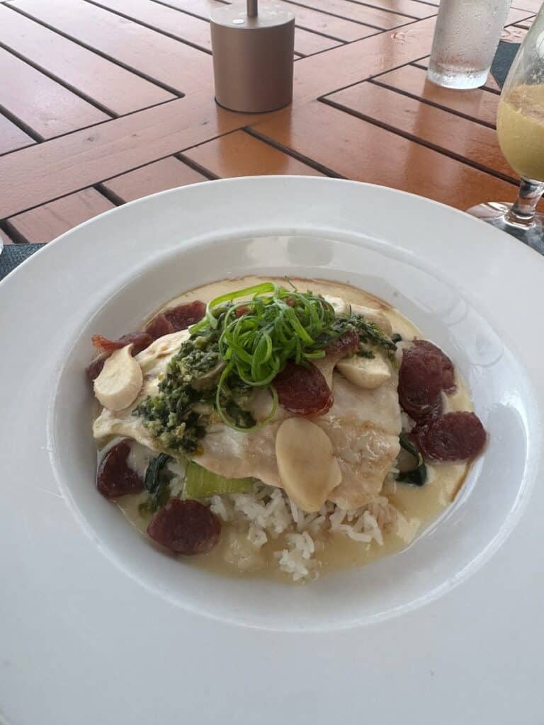 My dish at Hualani Restaurant on Kauai