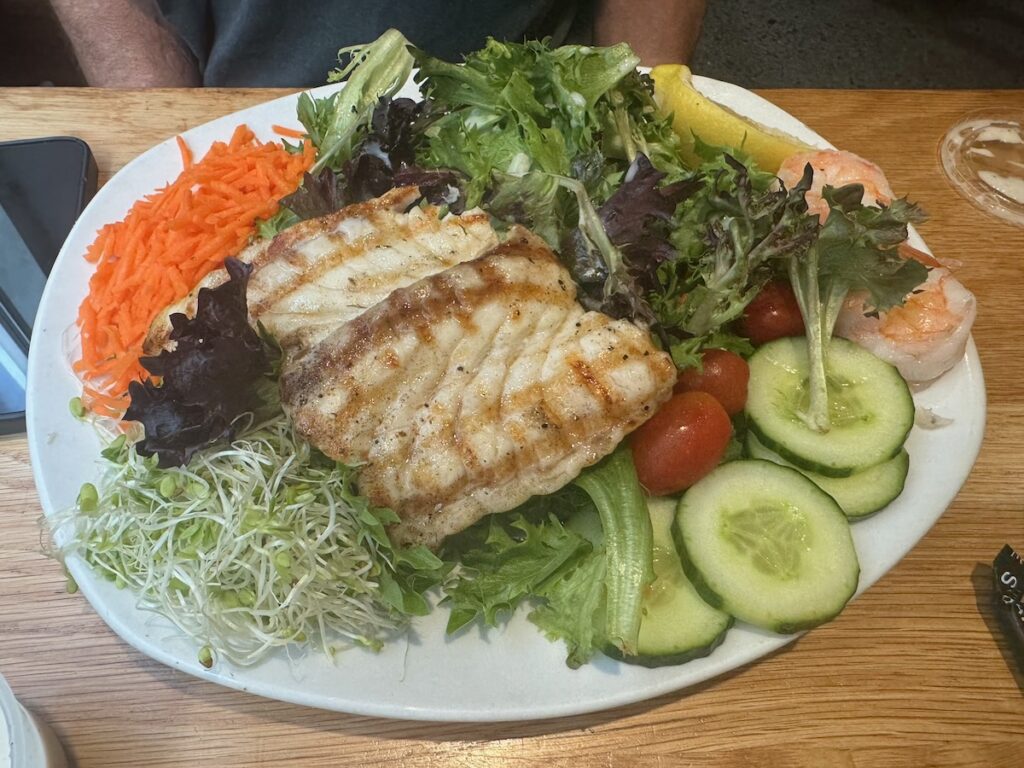 Grilled Snapper Salad at Paia Fish Market Waikiki