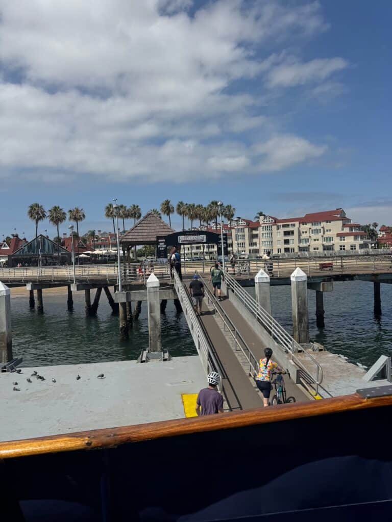 Getting off the Coronado Ferry
