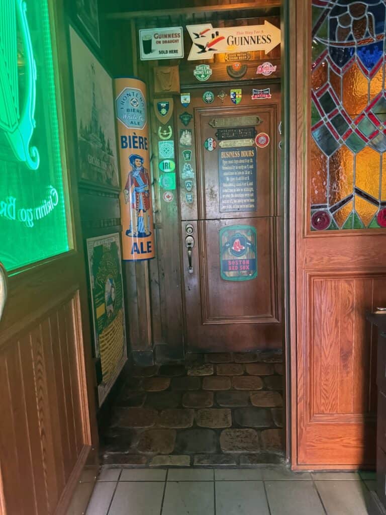 Entrance to Galway Pub in Quebec City