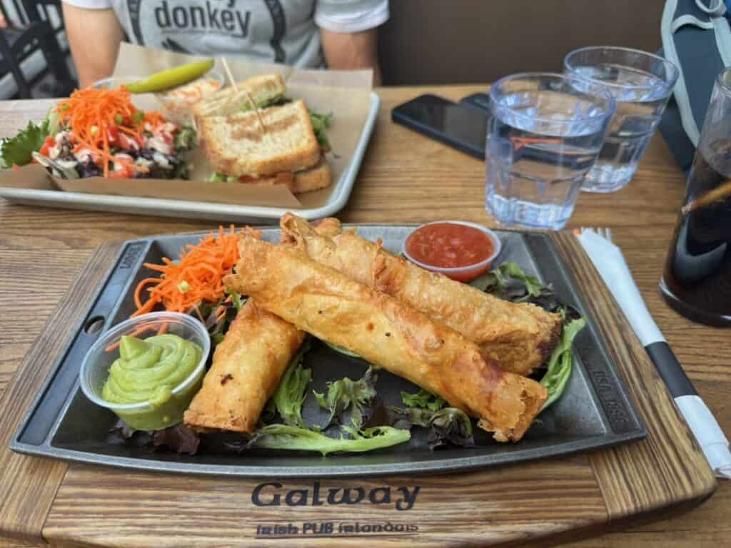Chicken Taquitos at Galway Pub