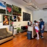 Sales counter at the Lydgate farms chocolate tasting room